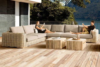 Loungeset FFF Wicker Giant Sil Apple Bee